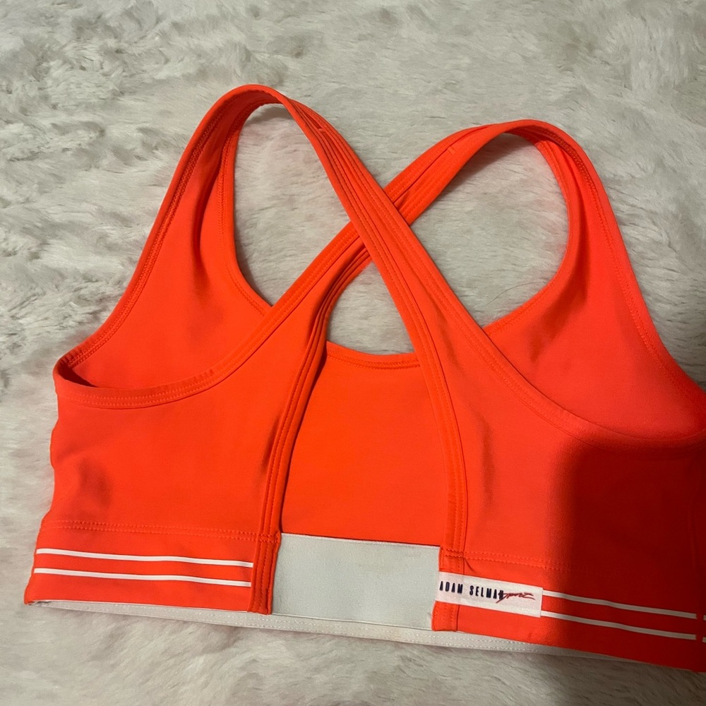 SOLD OUT Adam selman Vibrant Orange Leggings seen on vogue runway like Nama - Picture 6 of 7